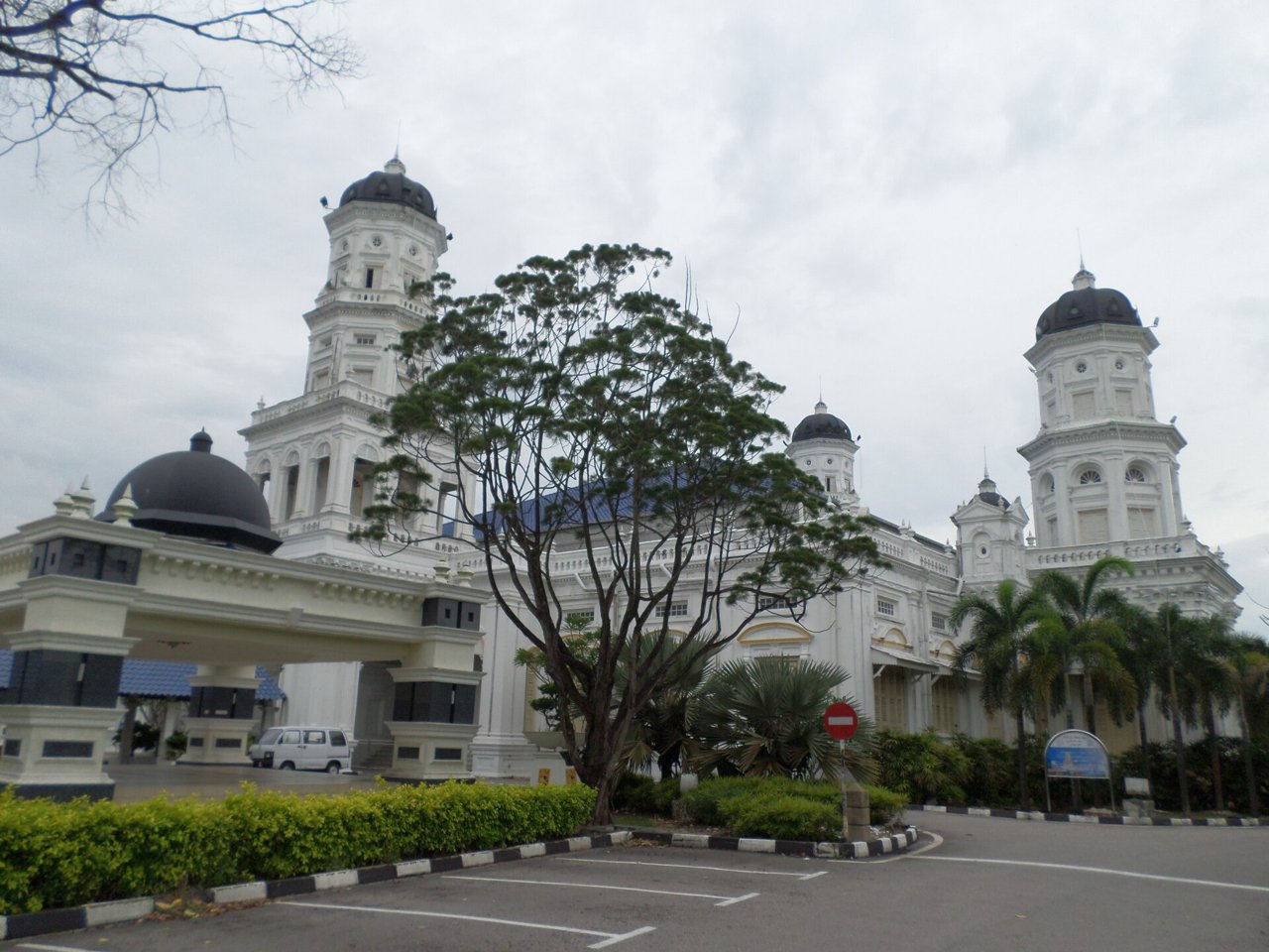 The Victorian-Moorish Sultan Abu Bakar State Mosque in Johor Bahru